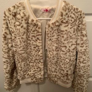 Lena faux fur bomber jacket